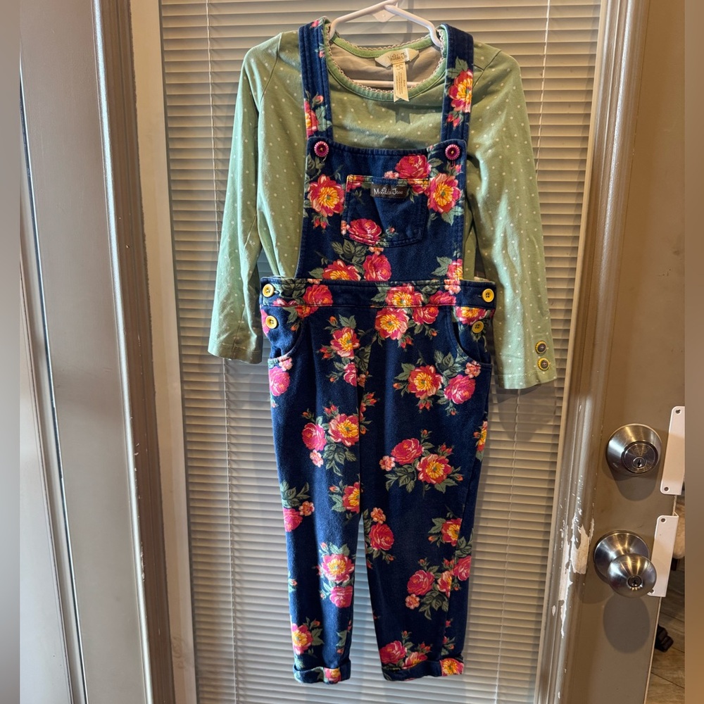 Floral overalls